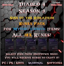 Diablo season mythic for sale  USA