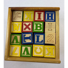 Wooden abc alphabet for sale  Costa Mesa