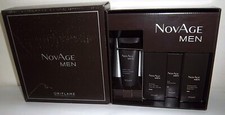 ORIFLAME NOVAGE CONJUNTO DE PRESENTE MASCULINO ANTIENVELHECIMENTO CUIDADOS COM A PELE 4 ITENS EM TAMANHO REAL RRP £134 comprar usado  Enviando para Brazil