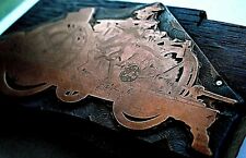 Plaque gravure cuivre d'occasion  Saint-Claude