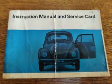 Beetle instruction manual for sale  DUNDEE