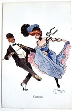 Cpa illustrateur cancan d'occasion  Paris XI