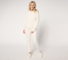 Conjunto Feminino Barefoot Dreams Tamanho S Reg. Pulôver CozyChic Lite e marrom A656328, usado comprar usado  Enviando para Brazil