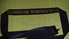 Mützenband, Technische Marineschule, Marine, Bundesmarine, Navy Tally Cap Ribbon gebraucht kaufen  Wrist