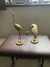 Pair brass herons for sale  ERITH