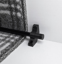 Varas de escada pretas 13 x 70 cm - Extremidade plana moderna - Corredores de carpete - 13 x hastes de carpete comprar usado  Enviando para Brazil