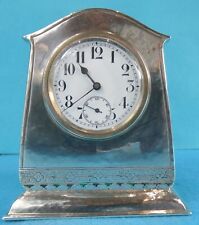 silver enamel clock for sale  BROMLEY