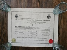 Masonic temple charter for sale  Munster