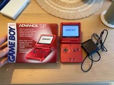 Red Game Boy Advance SP com caixa original e novo carregador, usado comprar usado  Enviando para Brazil