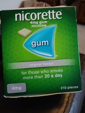 Nicorette gum natural for sale  DENBIGH