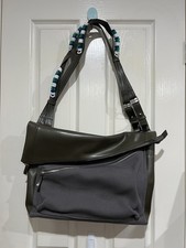 Bolsa carteiro Kiko Kostadinov Jarocka tiracolo cinza cáqui comprar usado  Enviando para Brazil