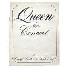 Queen 1976 Cardiff Castle & Hyde Park Official UK Tour Concert Programme Book, usado comprar usado  Enviando para Brazil