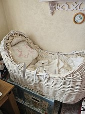 Wicker crib for sale  PRESTATYN