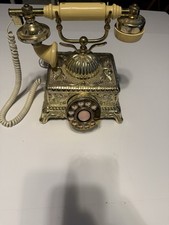 Usado, Telefone rotativo vintage Radio Shack 43-323B bronze colorido estilo francês - Decorativo comprar usado  Enviando para Brazil