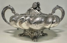 1836 prata esterlina Richard Sibley Sugar Bowl abóbora louvada Makepeace Londres, usado comprar usado  Enviando para Brazil