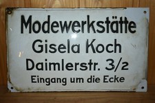 Riginal altes emailschild gebraucht kaufen  Limbach-Oberfrohna