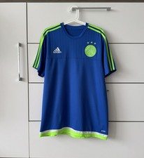 Koszulka Ajax Amsterdam Adidas ClimaCool 2015 – niebieska/neonowa XL, używany na sprzedaż  PL
