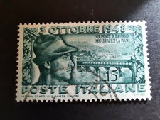 Francobollo repubblica 1948 usato  Monte San Pietro