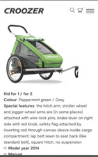 Croozer stroller trailer d'occasion  Expédié en Belgium