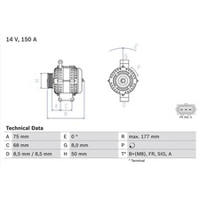 Bosch lichtmaschine ford gebraucht kaufen  Idar-Oberstein