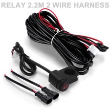 Usado, Kit de chicote de fios de relé de motocicleta 1X 2.2M interruptor LED luz de neblina ponto auxiliar comprar usado  Enviando para Brazil
