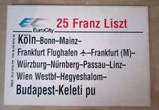 Zuglaufschild eurocity franz gebraucht kaufen  Reutlingen