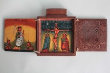 Orthodox icon triptych d'occasion  Expédié en Belgium