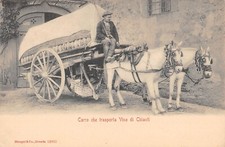 CPA ITALIE / CARRO CHE TRASPORTA VINO DI CHIANTI, usado comprar usado  Enviando para Brazil