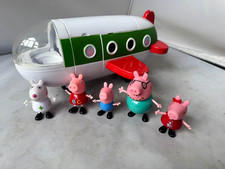 Avião de férias Peppa Pig avião a jato sons falando 2003 jazware e bonecos FUNCIONA comprar usado  Enviando para Brazil