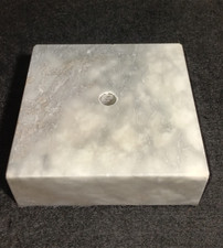 Base de abajur de mármore grosso pesado peça apenas 5"x5" x 1 5/8" de espessura comprar usado  Enviando para Brazil