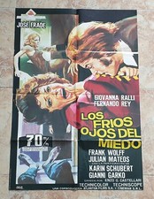 Usado, POSTER ORIGINAL LOS FRIOS OJOS DEL MIEDO SPAIN 1971 aka GLI OCCHI FREDDI DELLA.. comprar usado  Enviando para Brazil