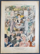 Poster vintage 1930 usato  Roma