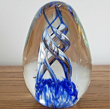 Oval glass paperweight for sale  UK