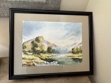 Watercolor landscape painting for sale  Monroe