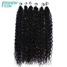 Usado, Pacotes sintéticos encaracolados extensão de cabelo natural preto onda loira fibra orgânica comprar usado  Enviando para Brazil