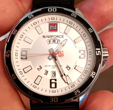 Relógio masculino Naviforce 48mm 30 ATM com mostrador de design exclusivo calendário de dia e data comprar usado  Enviando para Brazil