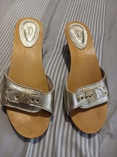 Women scholl metallic for sale  BRISTOL