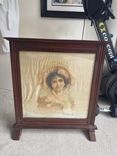Mahogany fire screen for sale  HARPENDEN