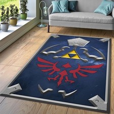 Tapete Zelda, Tapete Logotipo Zelda, Tapete Decoração Marinha, Tapete de Jogo, Tapete de Videogame comprar usado  Enviando para Brazil