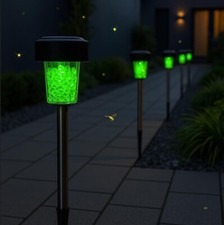 Lâmpada de jardim UV LED movida a energia solar com lanterna de vidro de urânio comprar usado  Enviando para Brazil