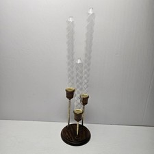 FIRELIGHT Velas de Vidro Óleo Lâmpada Redemoinho Cônico Espiral 8-12" Castiçal Conjunto de 3  comprar usado  Enviando para Brazil