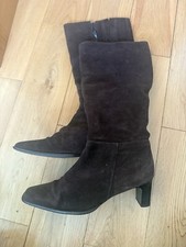 Brown suede boots for sale  LONDON