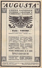 Pubblicita 1912 augusta usato  Biella