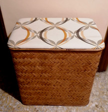Baule rattan foderato usato  Torino
