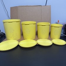 Conjunto de vasilha de aninhamento Tupperware ouro colheita 8 peças (805 807 809 811) muito bom estado usado, usado comprar usado  Enviando para Brazil