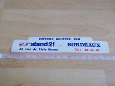 Autocollant stand bordeaux d'occasion  Toulon-