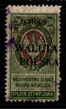 Polônia (Walita) 1920s Ovpt 200m Usado Perf 11.5 - S35017 comprar usado  Enviando para Brazil