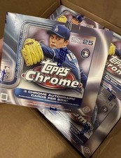 Caixa de beisebol 2025 Topps Chrome JUMBO HOBBY! NOVO/SELADO 3 AUTÓGRAFOS! ENVIO AGORA! comprar usado  Enviando para Brazil