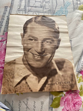 Usado, Foto de revista Maurice Chevalier assinada em tamanho A4 presa no papel ator Gigi comprar usado  Enviando para Brazil