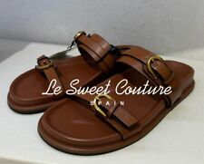 ZARA WOMAN SANDÁLIAS MARRONS SS24 NOVAS COM ETIQUETAS COM FIVELAS CONTROLE DESLIZANTE PLANO 1609/310 comprar usado  Enviando para Brazil